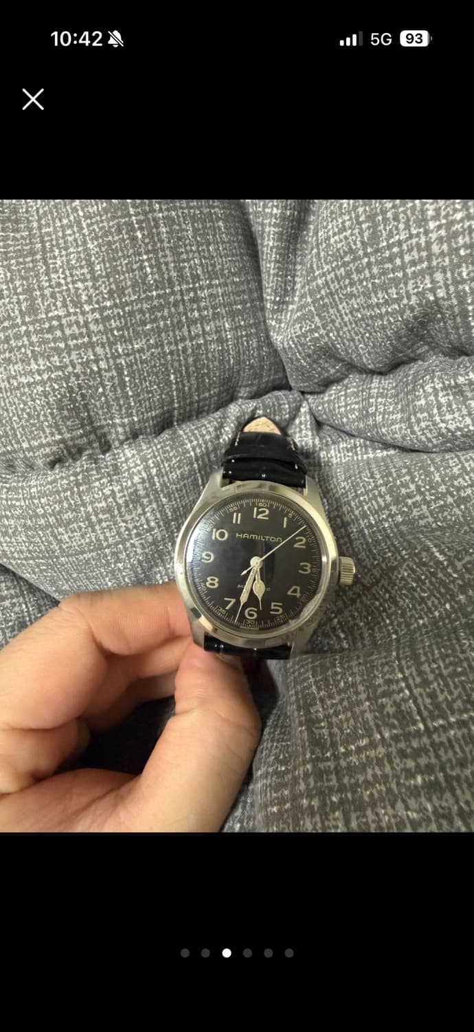 해밀턴 카키필드 머피 38mm 블랙 상품이미지3