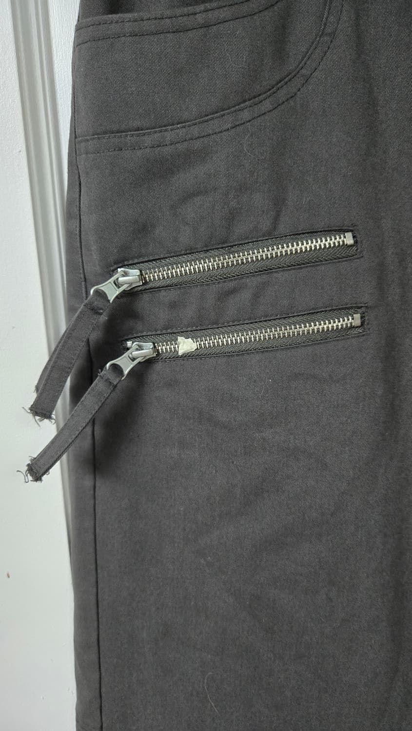 비긴202 더블지퍼 와이드팬츠 상품이미지2