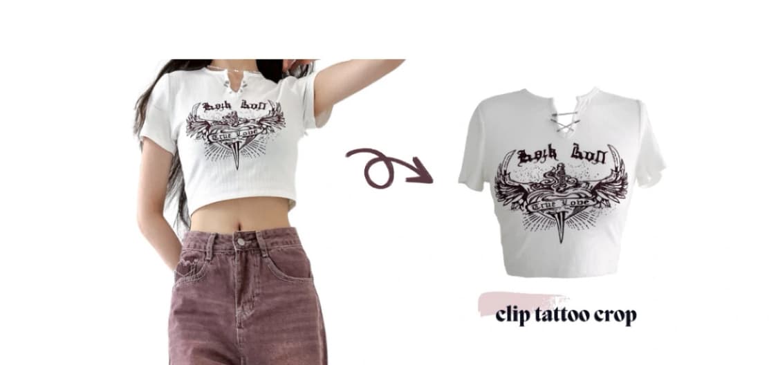 y2k 빈티지 키티 크롭 반팔티 상품이미지2