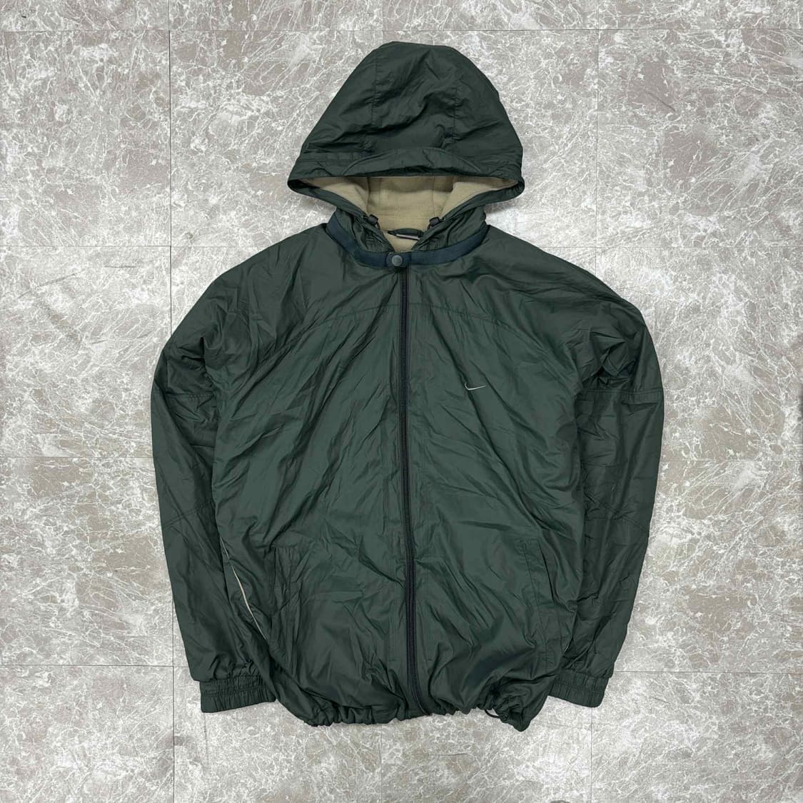 나이키 00s 솔로 스우시 아방핏 초록 올드스쿨 점퍼 후드 자켓(XXL) 상품이미지2