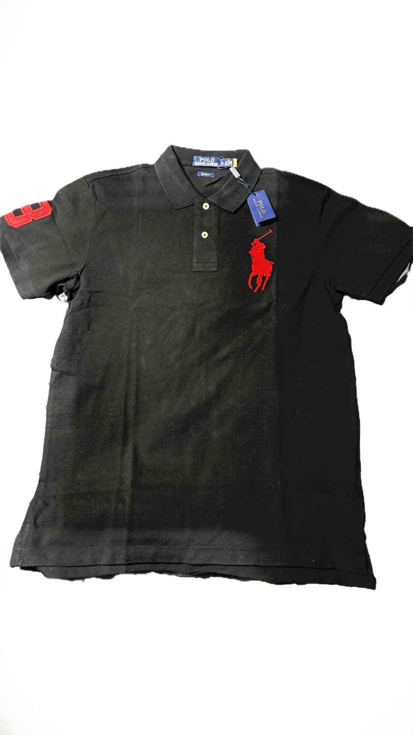 폴로 랄프로렌 빅포니 폴로 티셔츠 블랙 L사이즈 상품이미지1