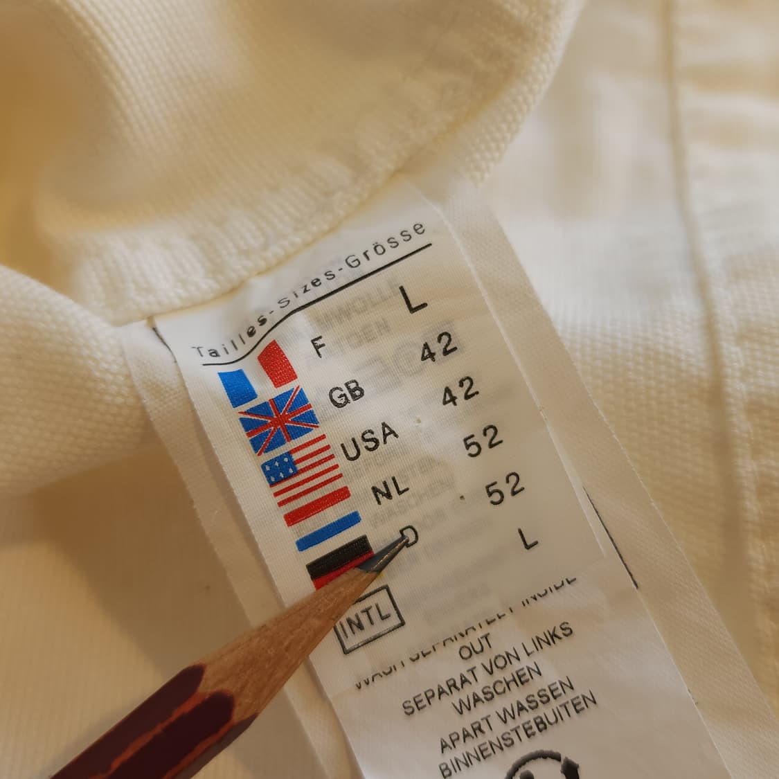 세인트 제임스 풀오버 미 해군 아노락 캔버스 화이트 L 상품이미지10