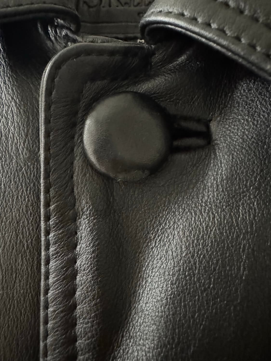 빈티지 레더 트렌치 코트 상품이미지9