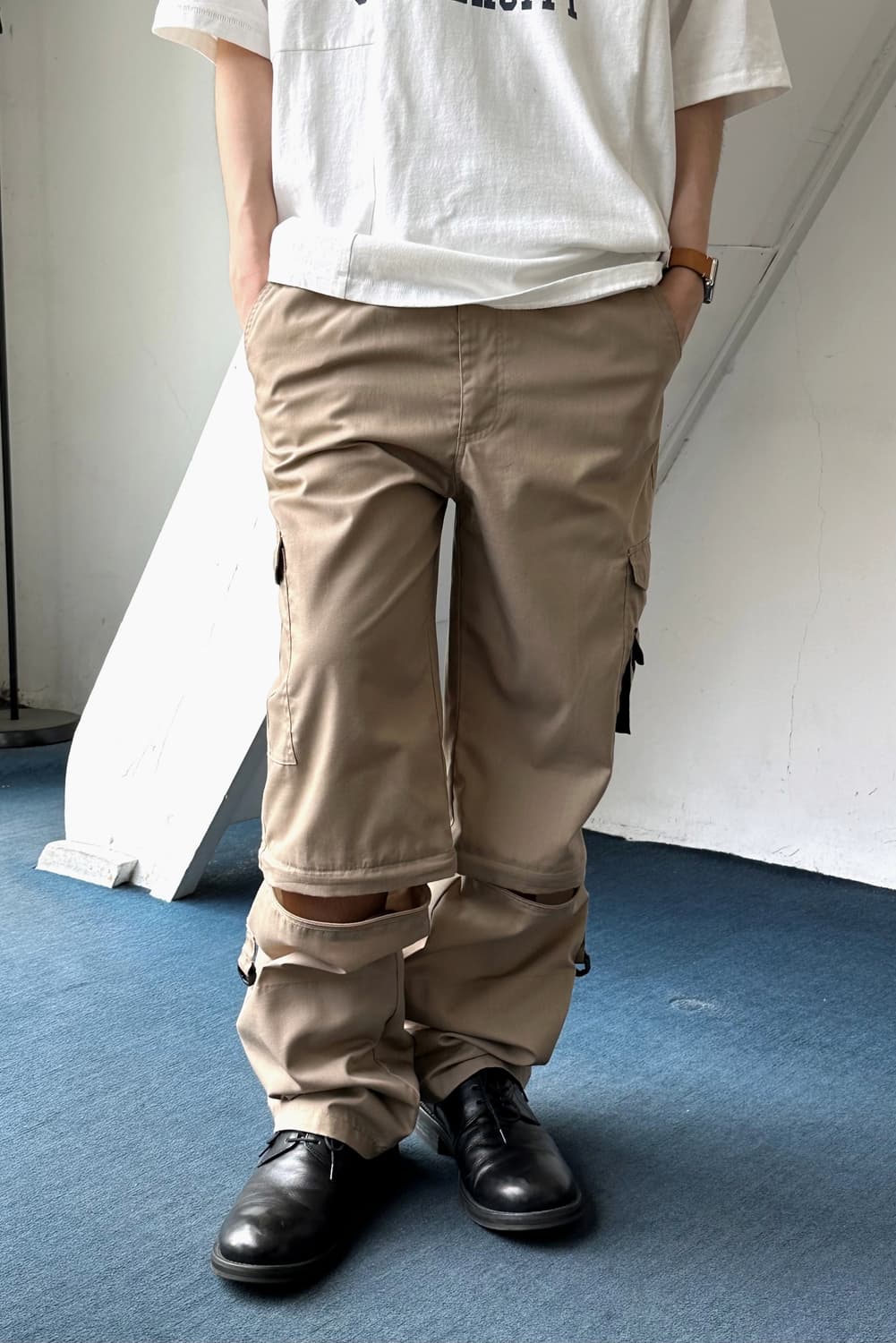 3way light fabric design utility pants 상품이미지4