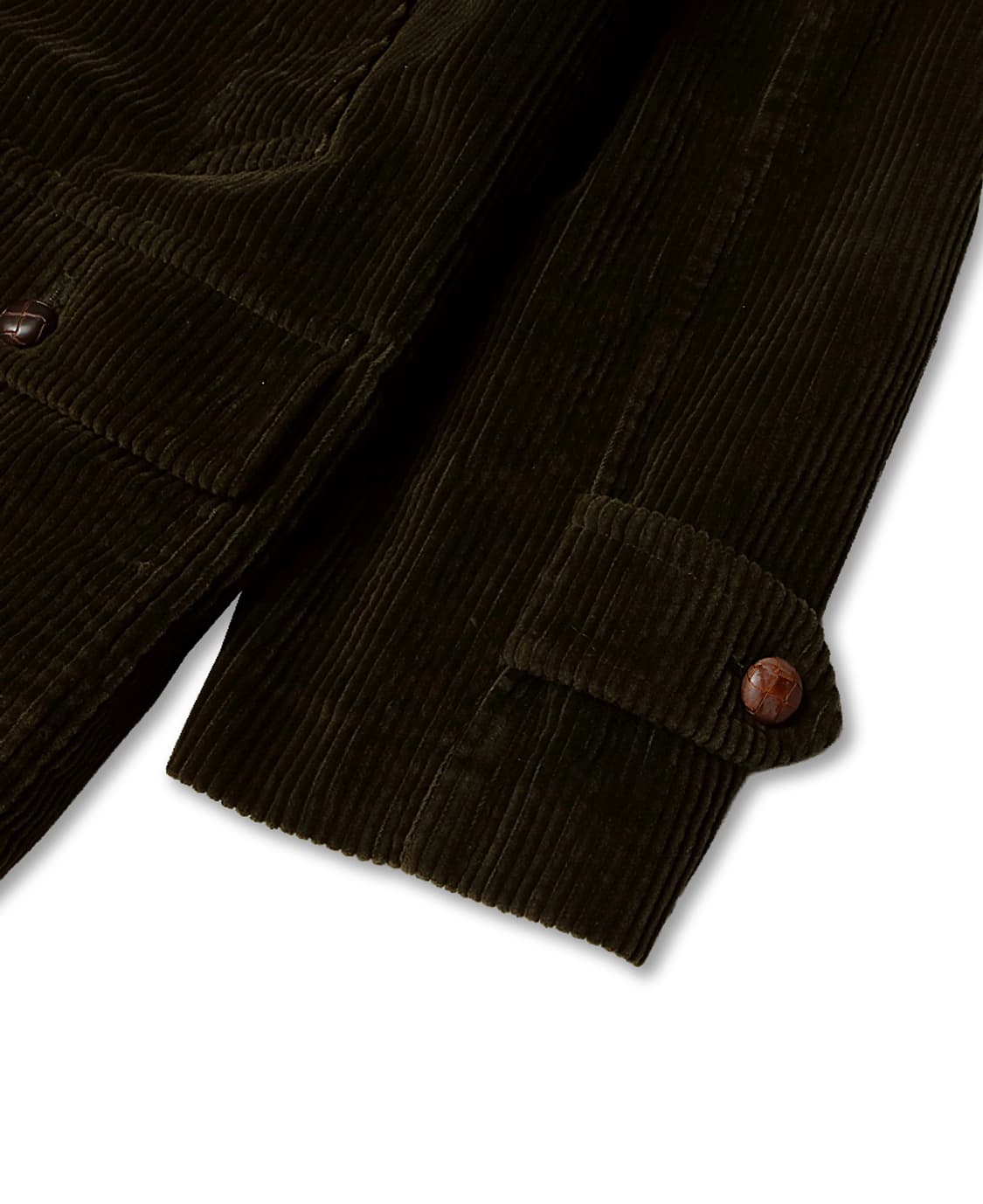 발스타리노 [Valstarino] 다크 카키 코듀로이 롱 필드자켓 이태리 상품이미지4