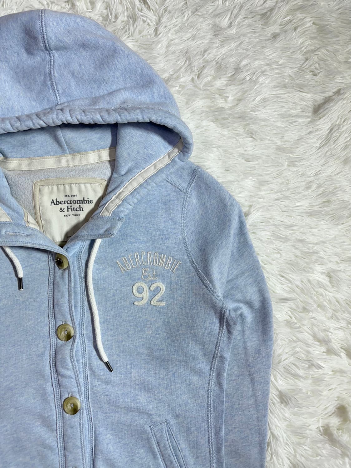 아베크롬비 베이비블루 버튼 후드집업  상품이미지5