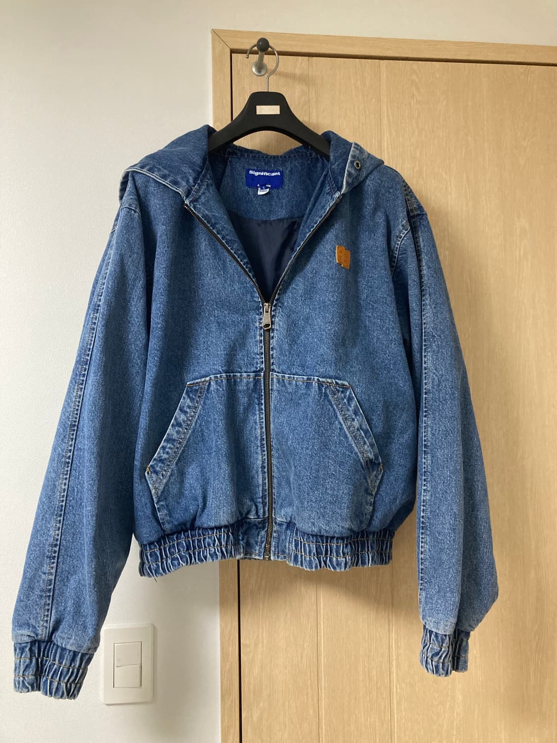 아더에러 시그니피컨트 TRS 태그 후드 워크 자켓 01 블루 S 상품이미지2