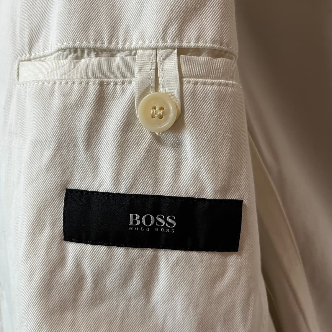 L) 휴고 보스 Made in Germany 코튼 화이트 테일러드 자켓 상품이미지9
