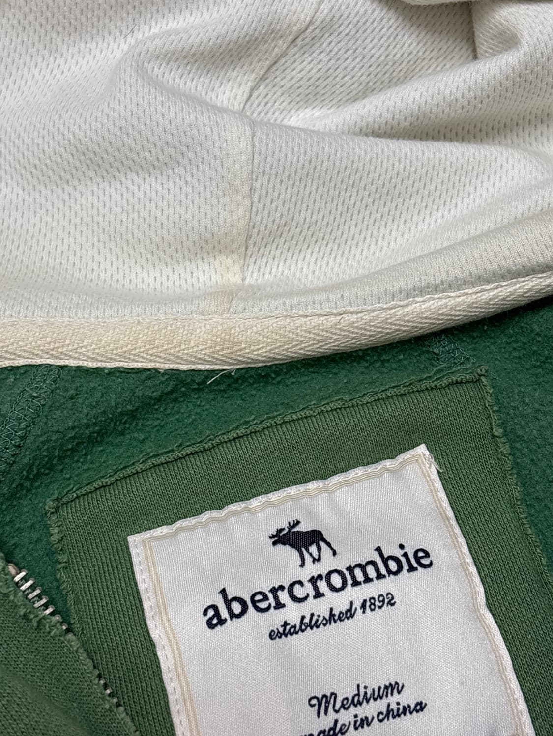 A&F abercrombie green hood zipup 아베크롬비 상품이미지8
