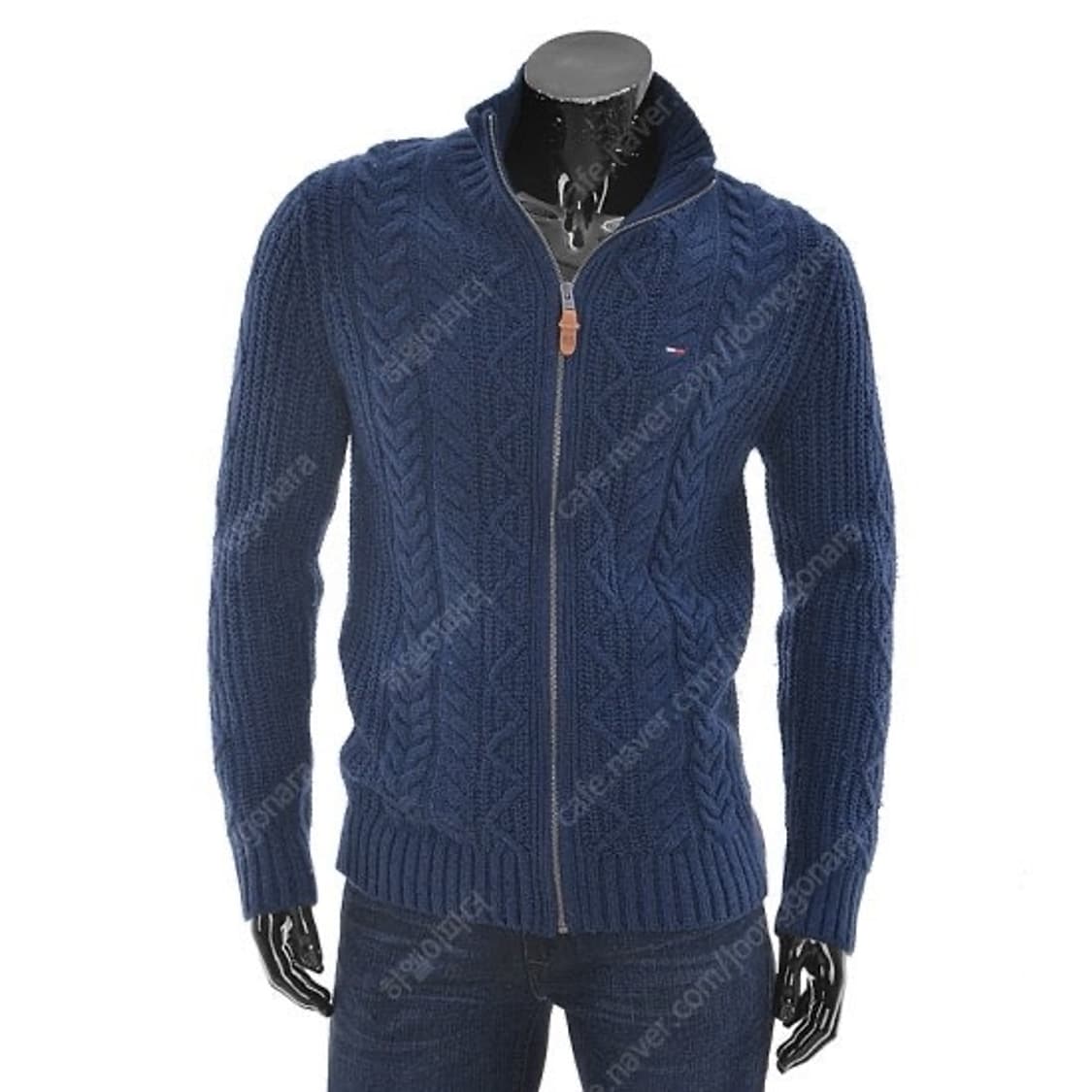타미힐피거 하이넥 케이블 집업 가디건(100) 새상품 상품이미지3