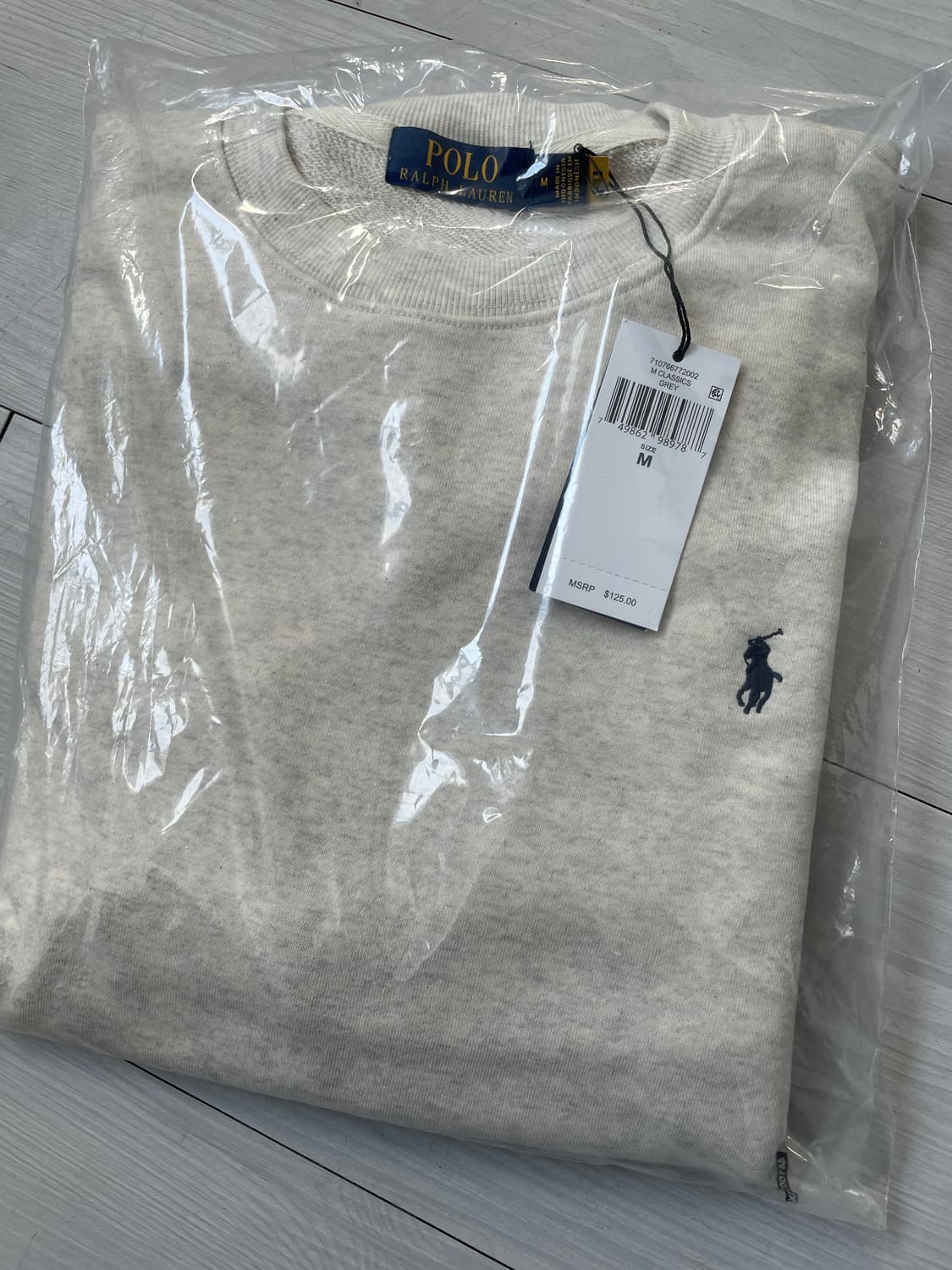 폴로 맨투맨 아이보리 L 상품이미지1