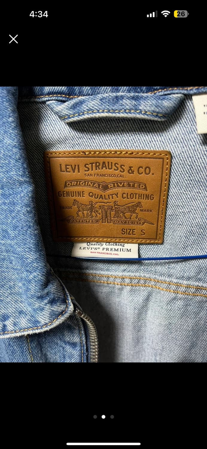 리바이스 집업 데님자켓 상품이미지2