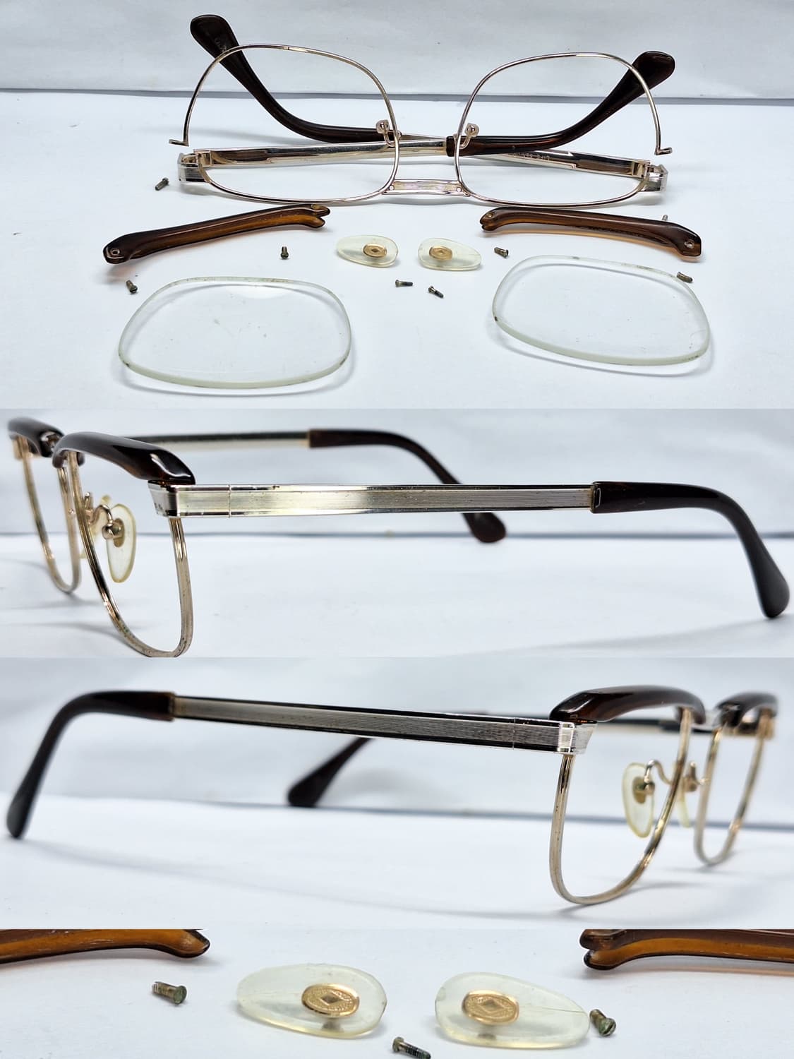 80s 일본 빈티지 장인 수제 하금테 안경테 LIFE SENIOR 103 상품이미지3