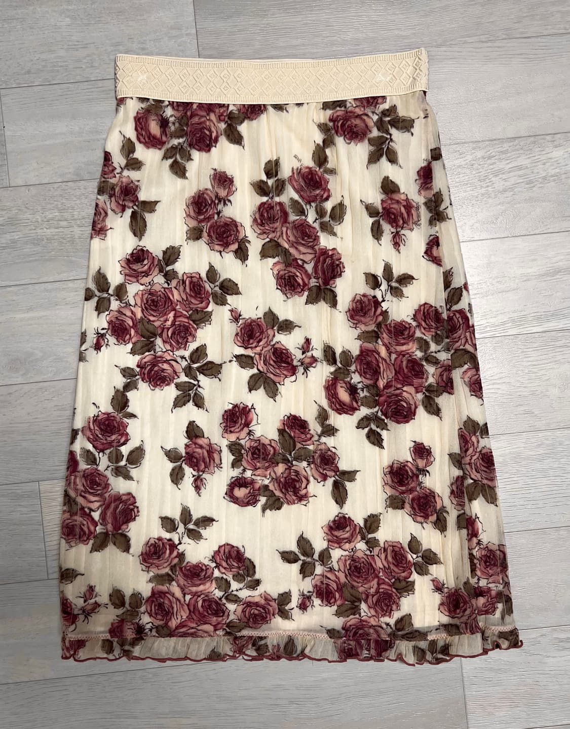 레스트로즈 장미 미디스커트 모리걸 고딕 상품이미지1