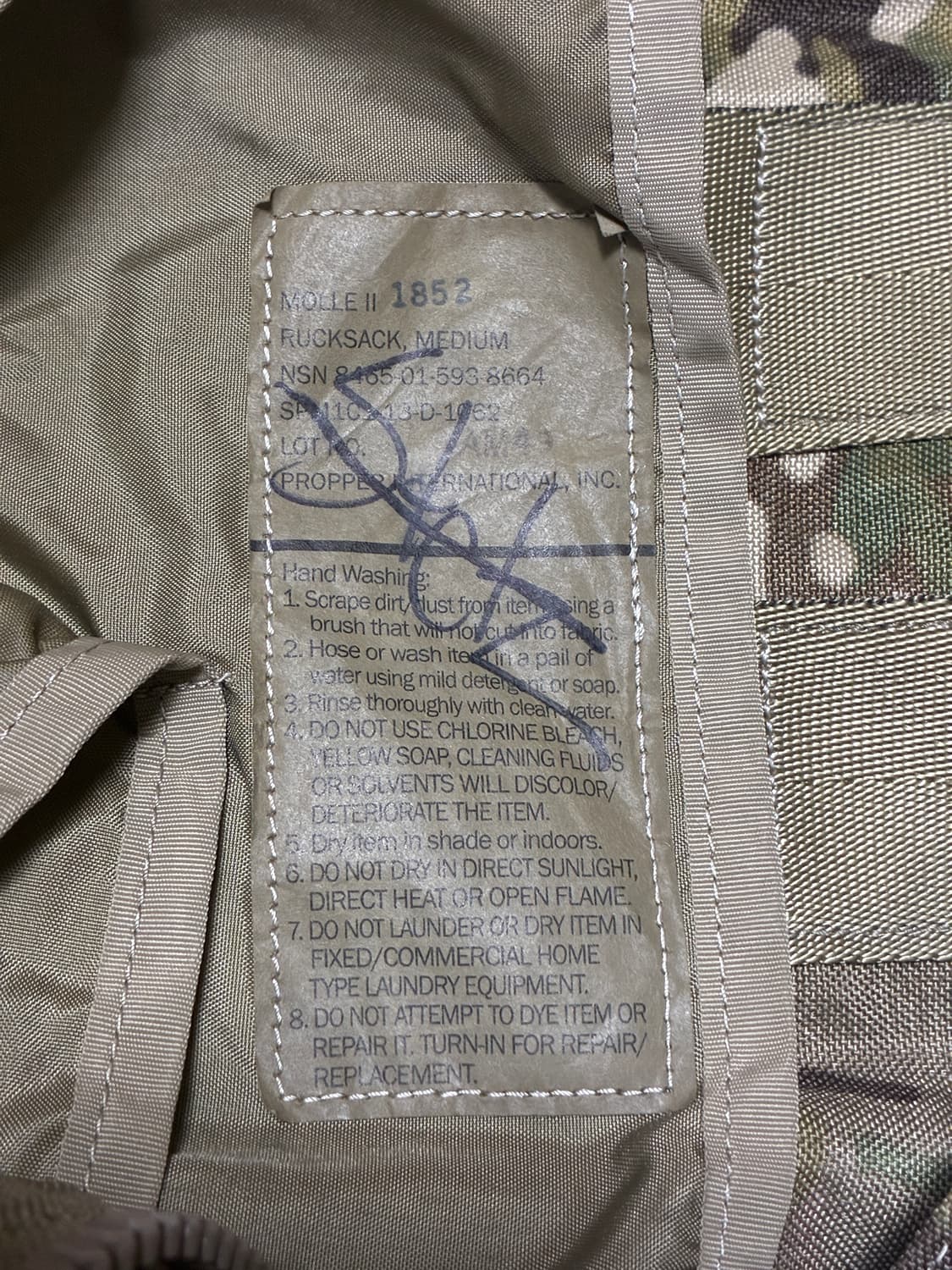 미군 MOLLE II 미디움 럭색 Multicam 백팩 프레임 포함 상품이미지9