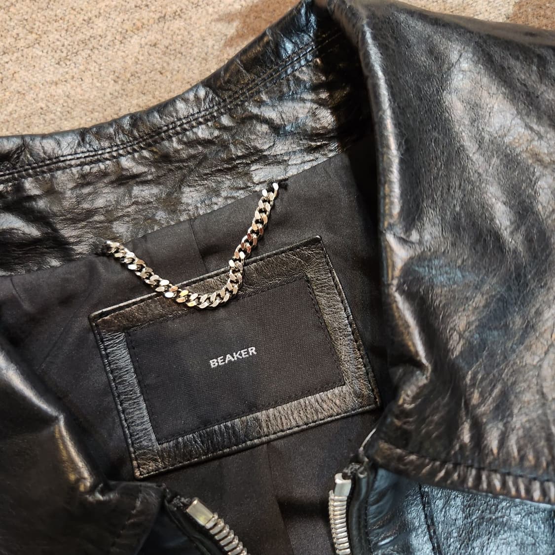 BEAKER 비이커 소가죽 카 코트 105 자켓 상품이미지3