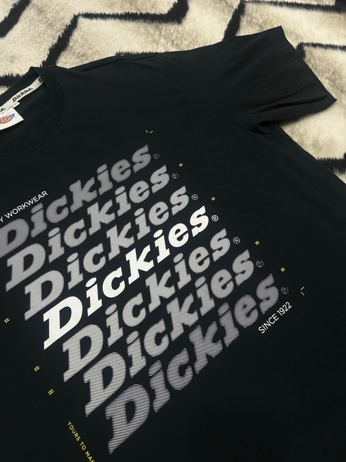 [2XL]디키즈 로고 반팔/블랙 상품이미지1