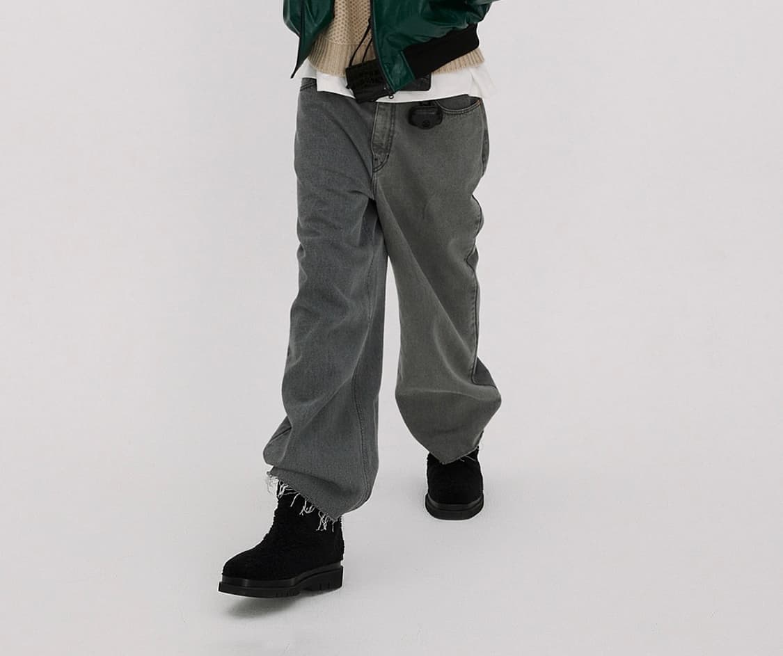 렉토 / 로우 라이즈 와이드 데님 진 상품이미지3