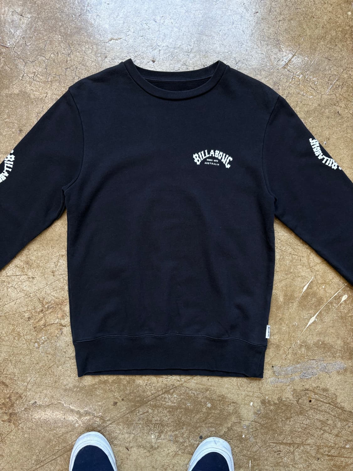 Billabong 소매 디테일 블랙 스웻셔츠 상품이미지2