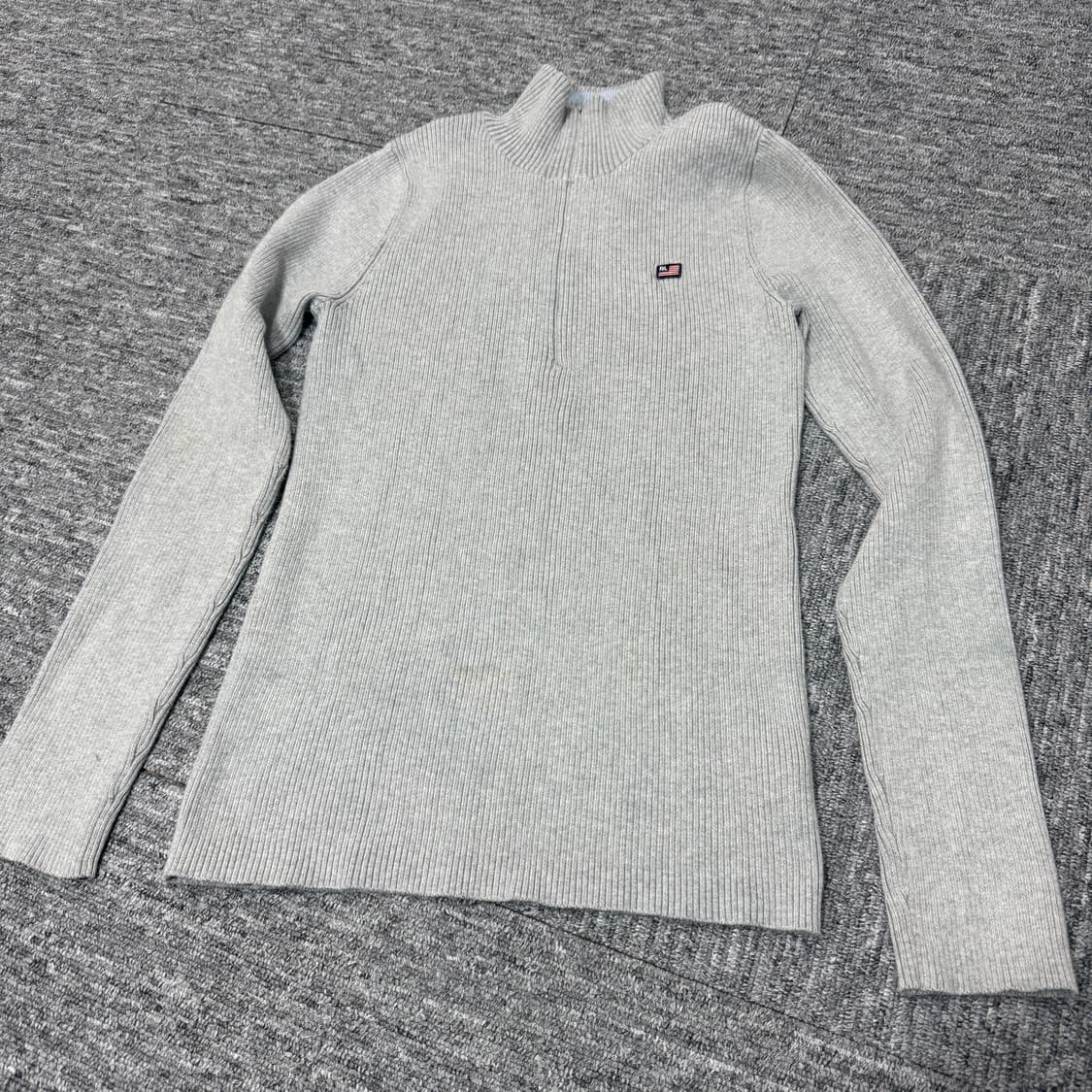 빈티지 폴로 반집업 니트 | 오염부분사진확인 상품이미지1