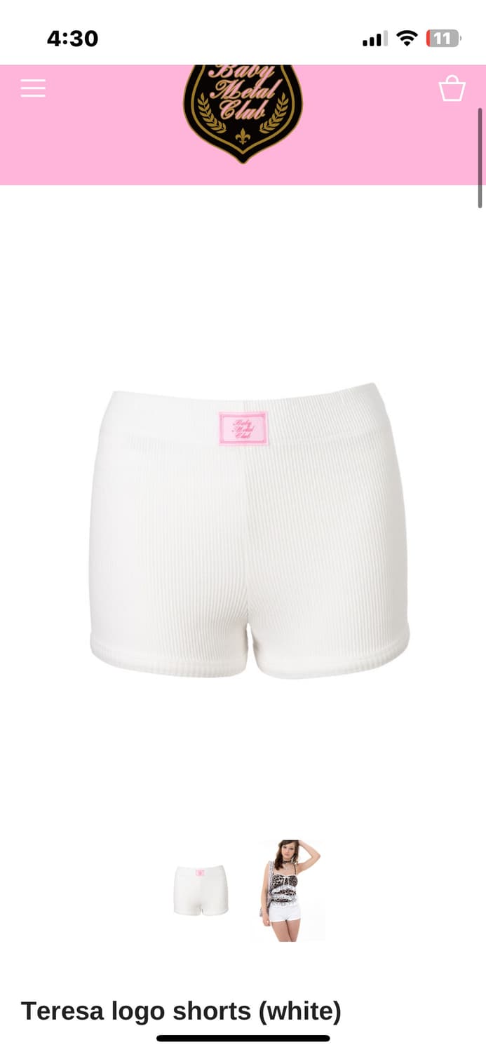 베이비메탈클럽 테레사 로고 숏츠 상품이미지1