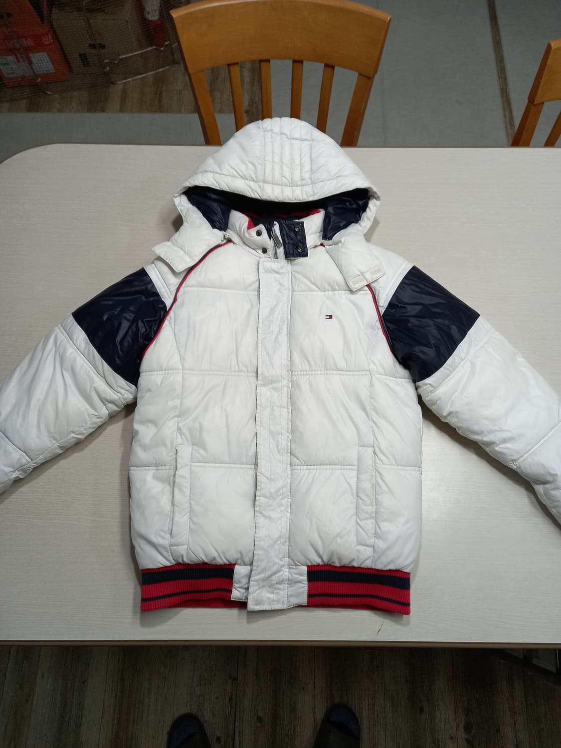 S80 Tommy&Hilfiger 숏패딩 화이트 S-203 상품이미지1