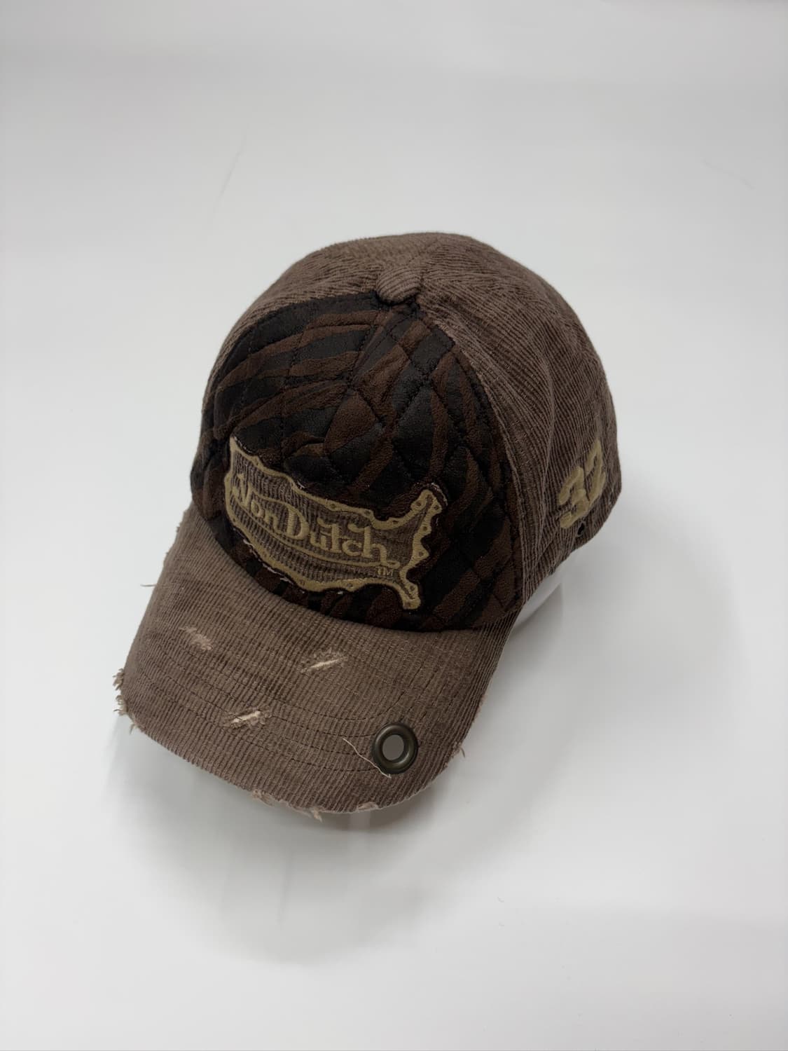 본더치 Von Dutch  Y2k 코듀로이 트러커 캡 모자 상품이미지1