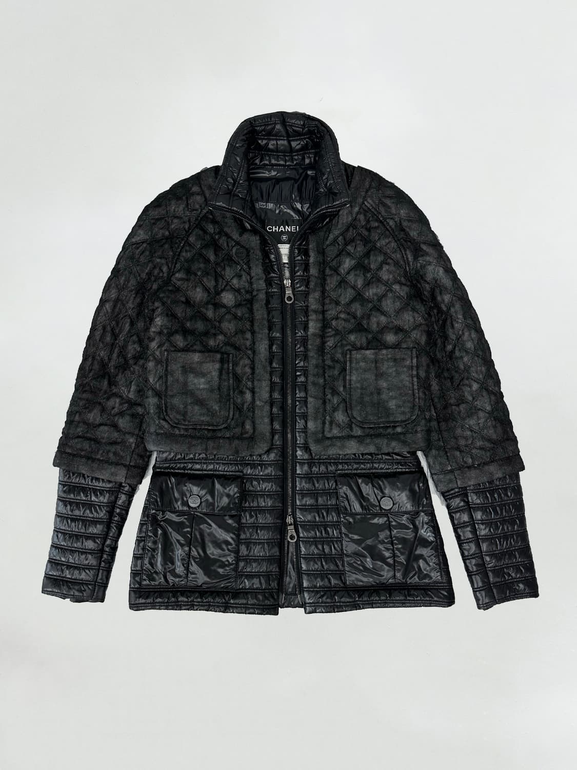 샤넬 레이어드 로고 패딩 자켓 상품이미지1