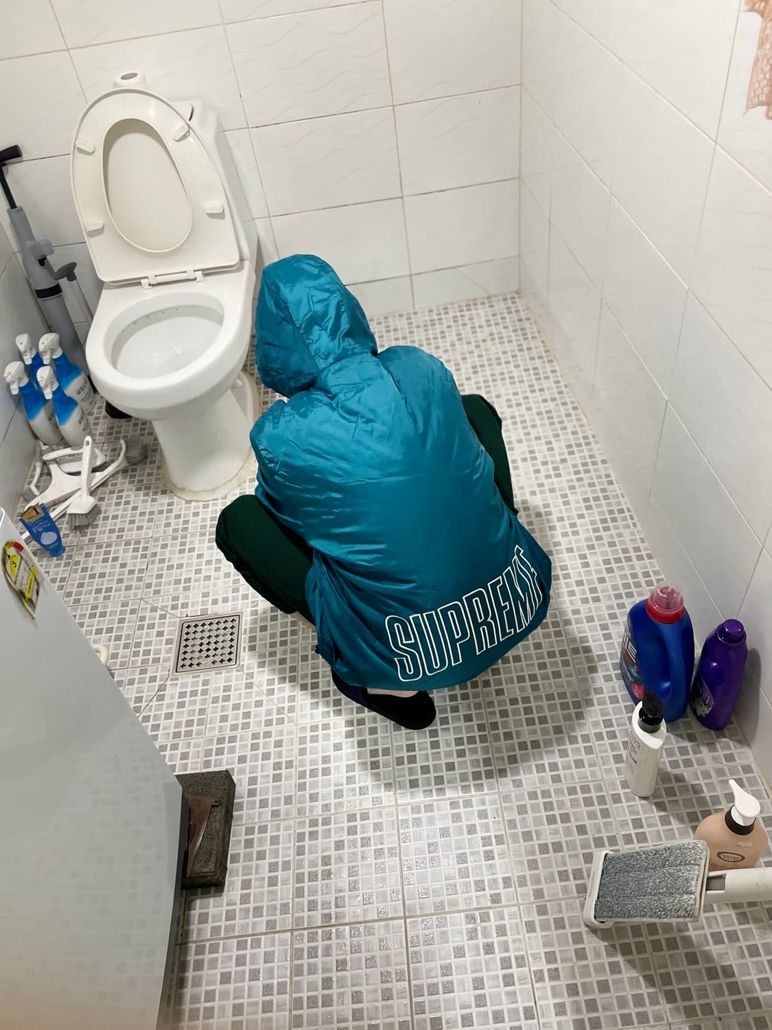 슈프림 x 챔피온 풀오버파카 상품이미지3