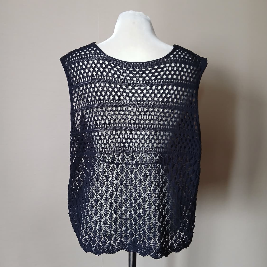 26-4 뜨게 면니트 가디건 조끼 77정도  상품이미지3