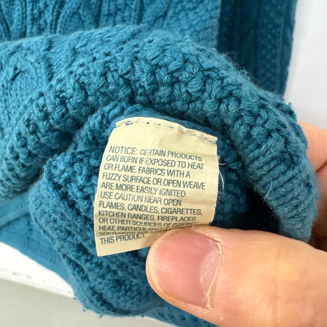 L.L.Bean 케이블 니트 가디건 청록색 여성 M 상품이미지7