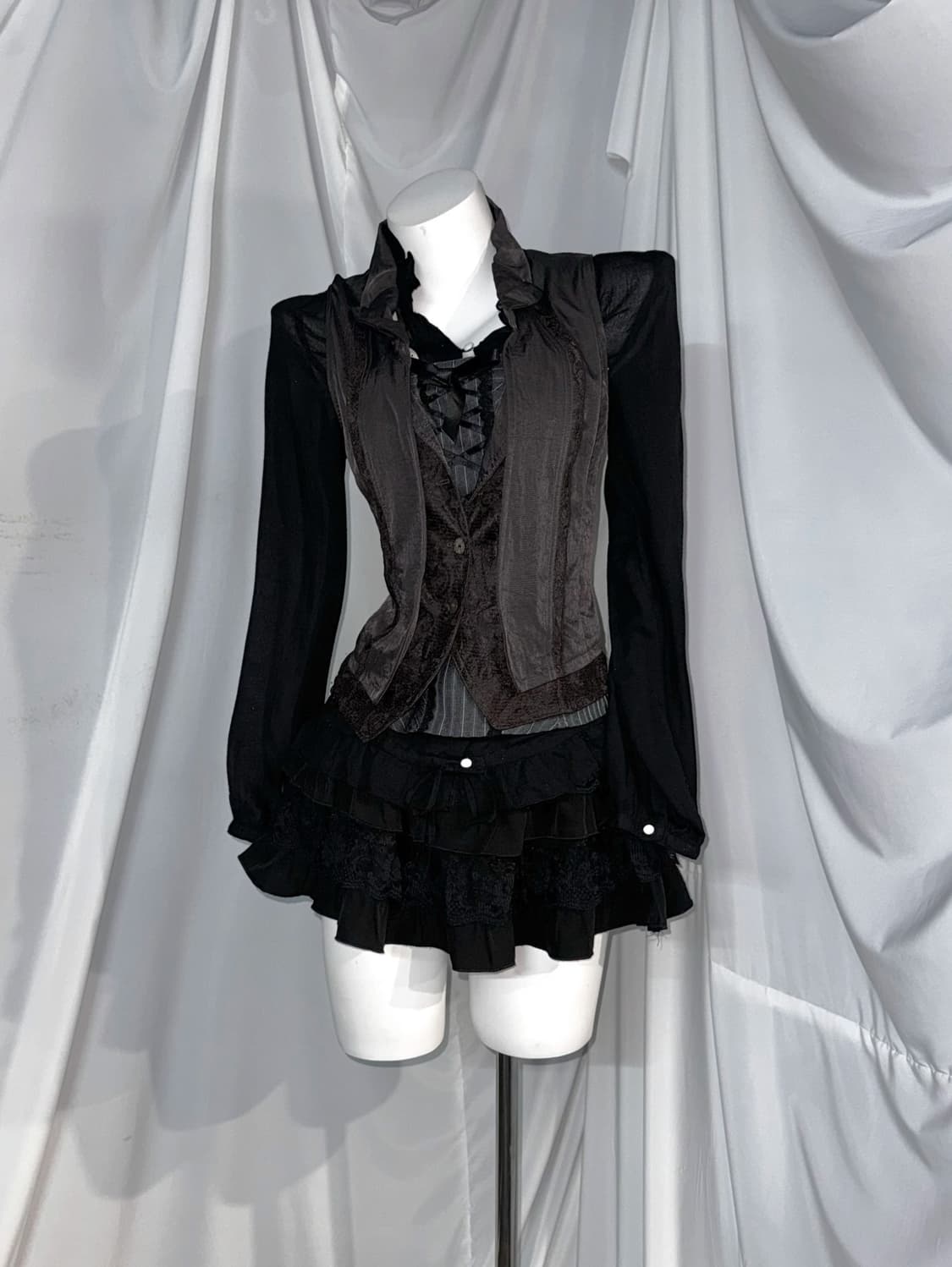 (7pcs) 무채색 공겜여주 데일리 아일렛 코디세트 상품이미지6