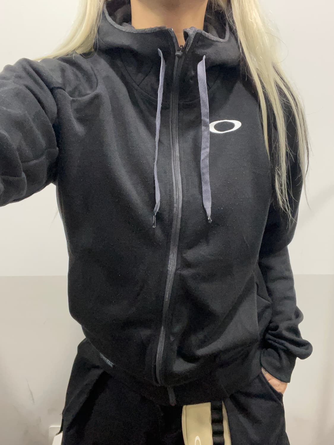 (빈티지)JPN Oakley 오클리 빅 로고 하이넥 후드자켓 상품이미지1