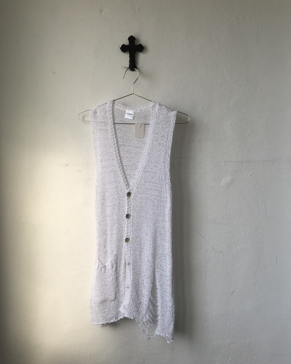 Damage point knit vest 상품이미지1