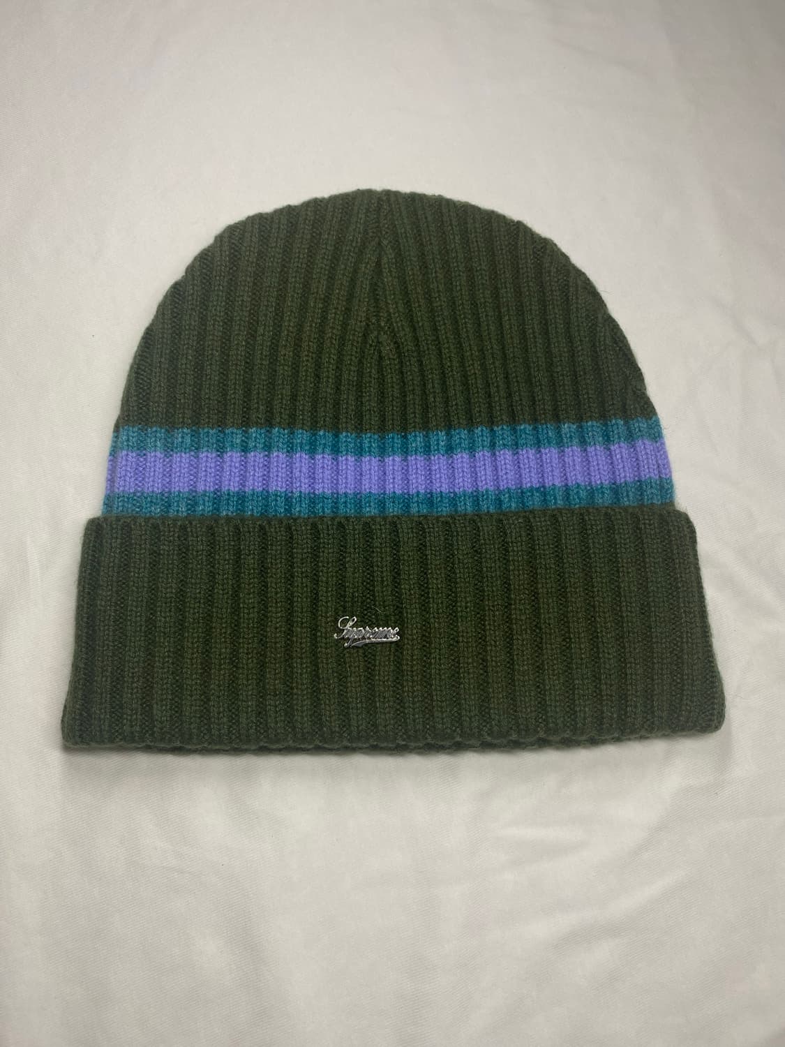 슈프림 스트라이프 캐시미어 비니 상품이미지1