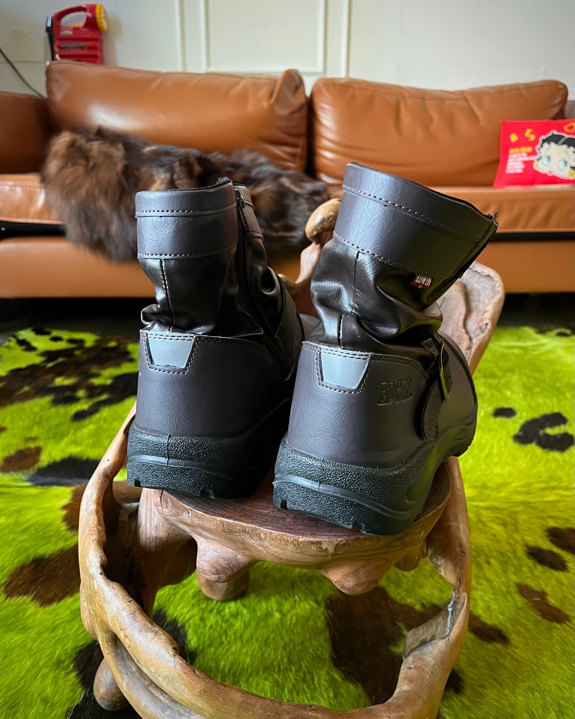 90-00s Old EDWIN Engineer Scotch Boots 상품이미지8