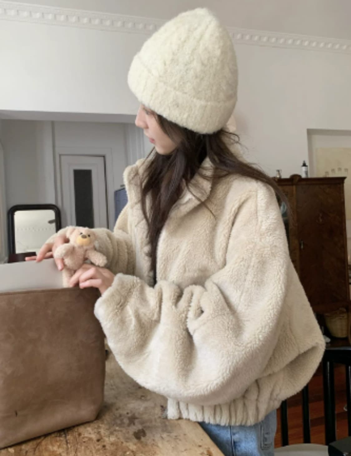 더바넷 에코 시어링 자켓  상품이미지3