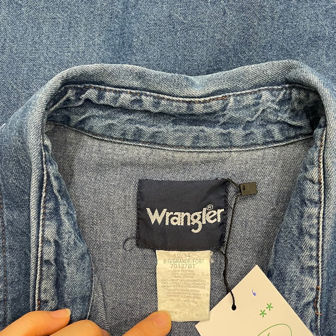 Wrangler 랭글러 웨스턴 데님 셔츠 상품이미지9