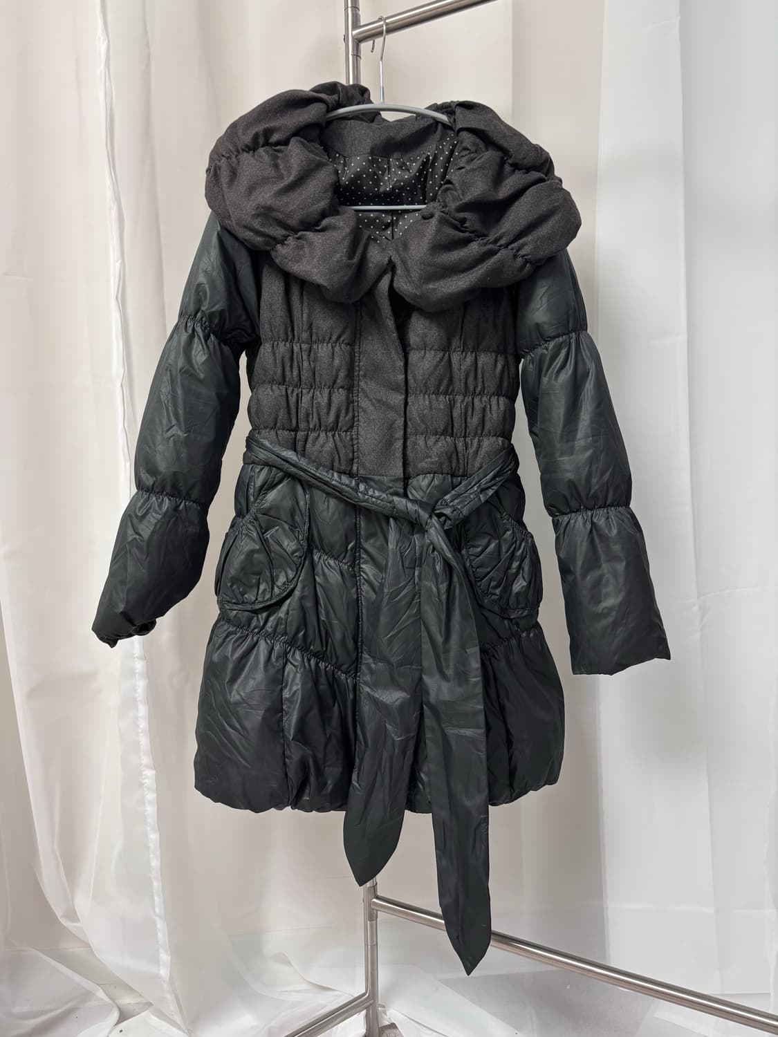 NATURAL FIT 셔링 슬림 페미닌 패딩 상품이미지1