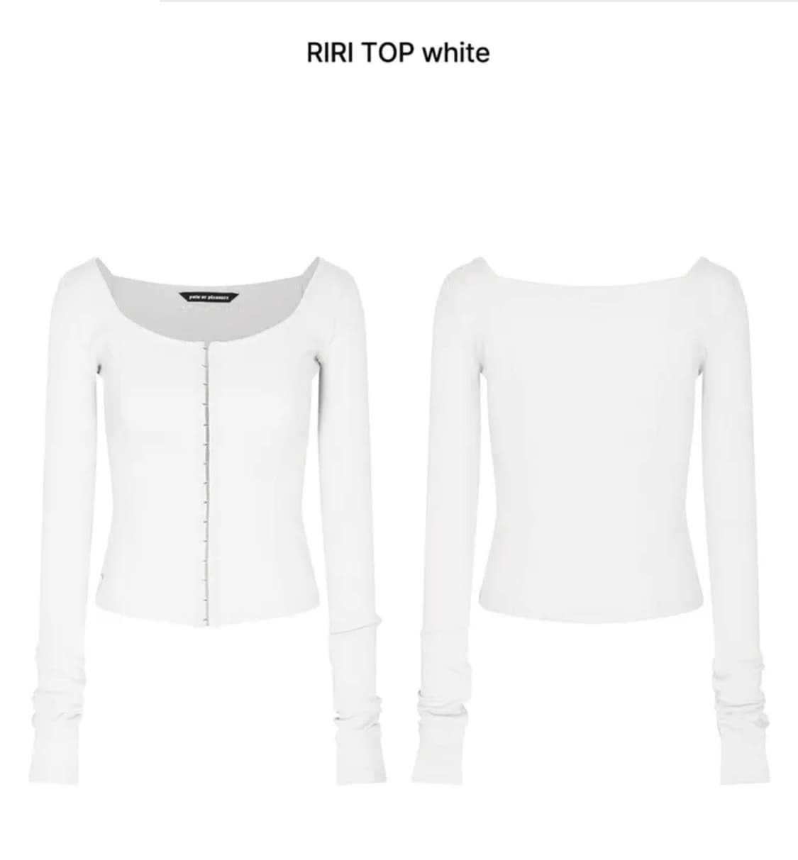 페인오어플레져 Riri Top 화이트 상품이미지1