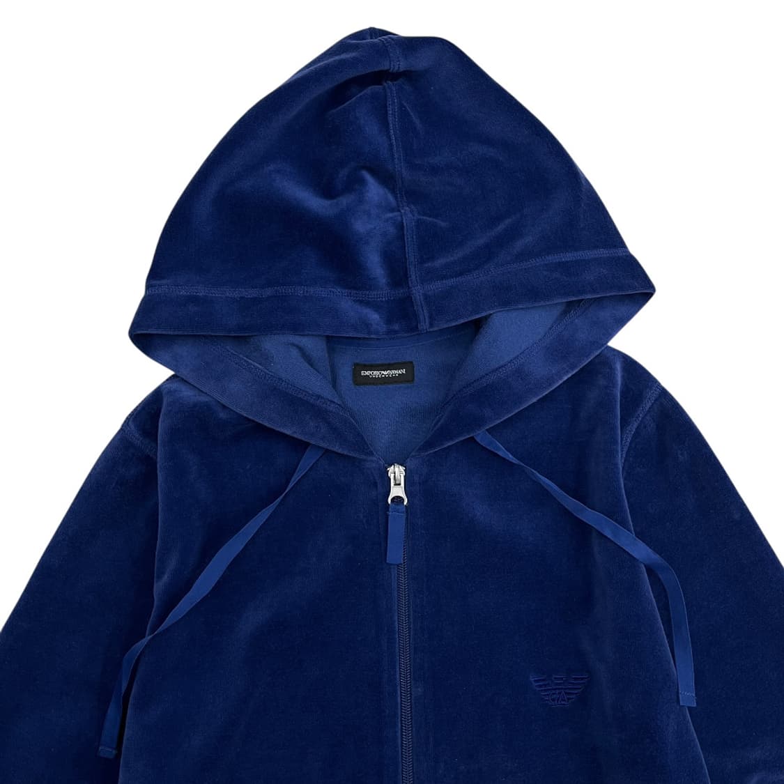 임페리오 아르마니 블루 벨벳 투웨이 후드집업 상품이미지4