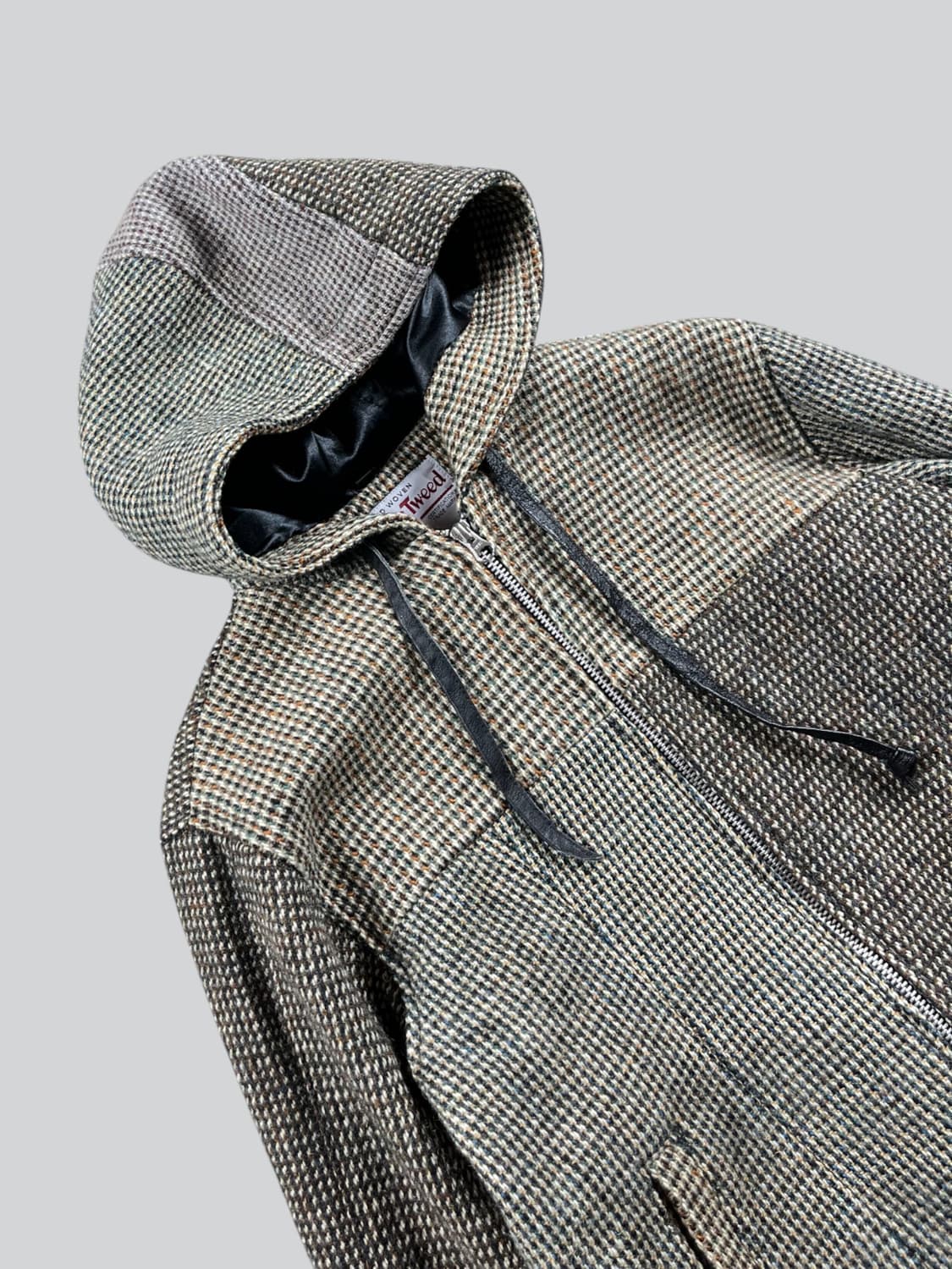 Harris Tweed 울 후드 자켓 상품이미지2