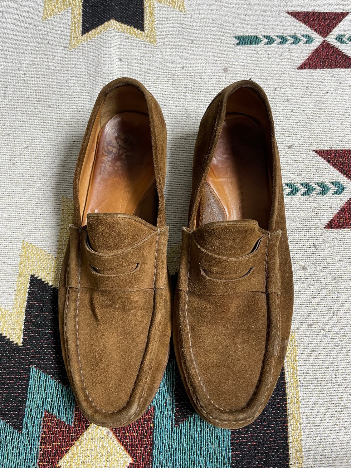 폴로 랄프로렌 퍼플라벨 스웨이드 로퍼(9D) 상품이미지2