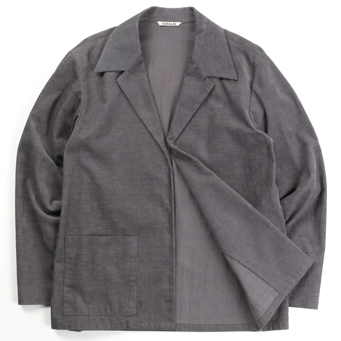 오라리 코듀로이 논버튼 자켓   상품이미지4