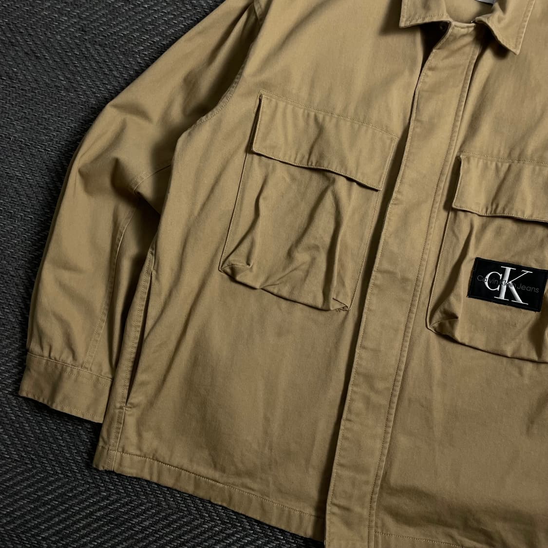 캘빈클라인 브라운 데님 포켓 워크 자켓o 4191 상품이미지3
