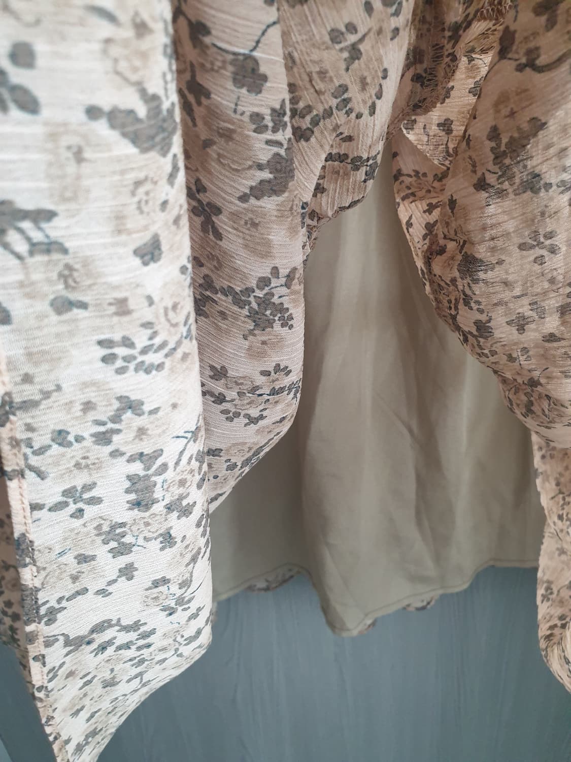 🍁더엣지(THE ATG) FW플로럴 쉬폰 롱원피스 상품이미지5