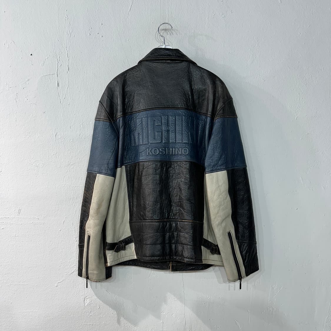 미치코코시노 양가죽 레더 자켓 L 상품이미지1