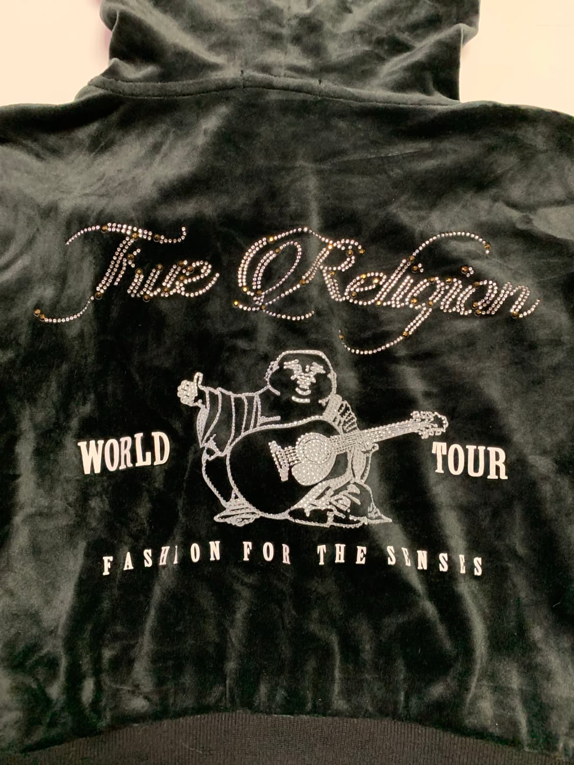 [새제품] 트루 릴리젼 벨벳 퍼 트림 후드집업 상품이미지10