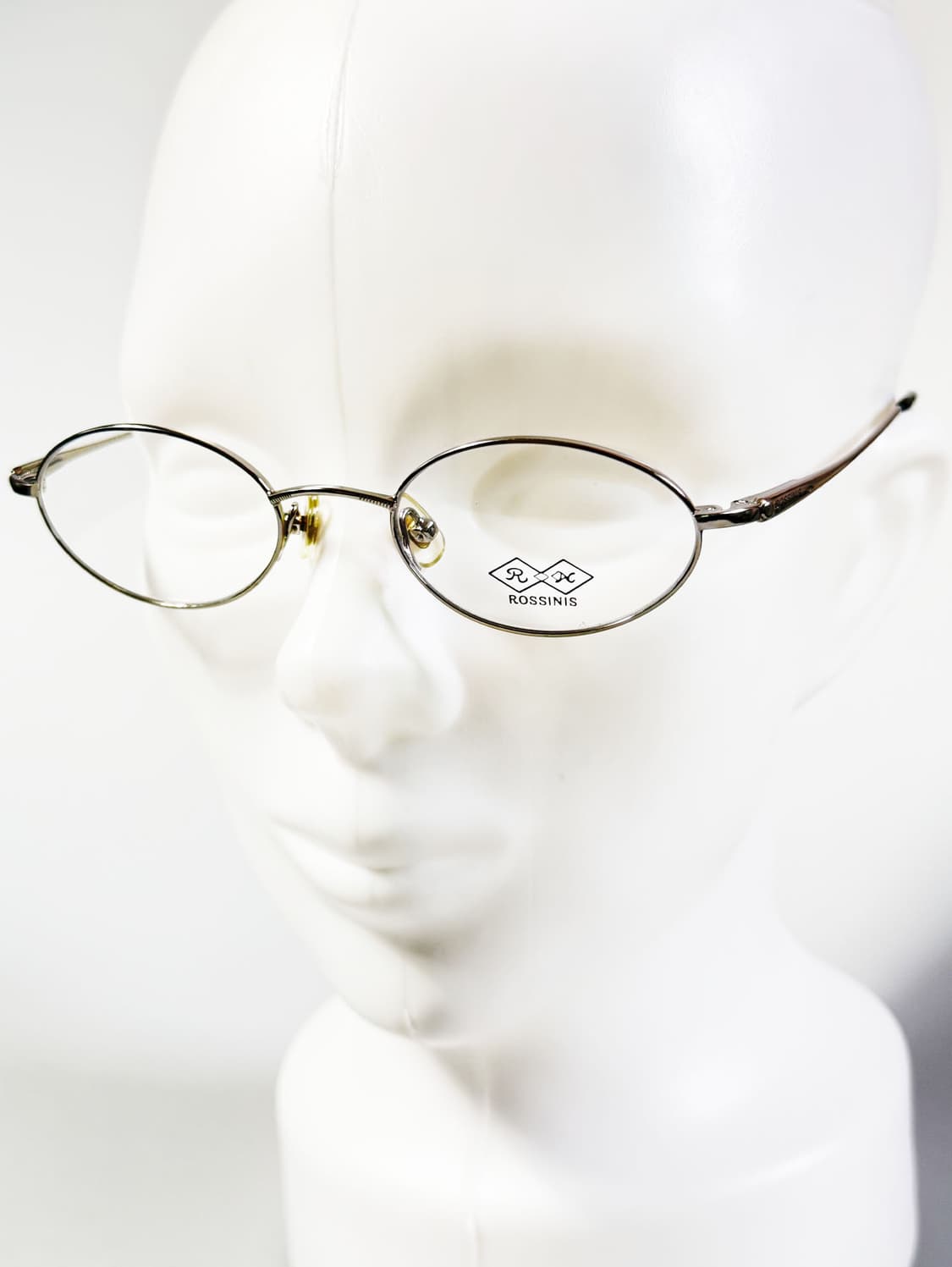90s ROSSINIS 실버 메탈 슬림 오벌 프레임 빈티지 안경 상품이미지8
