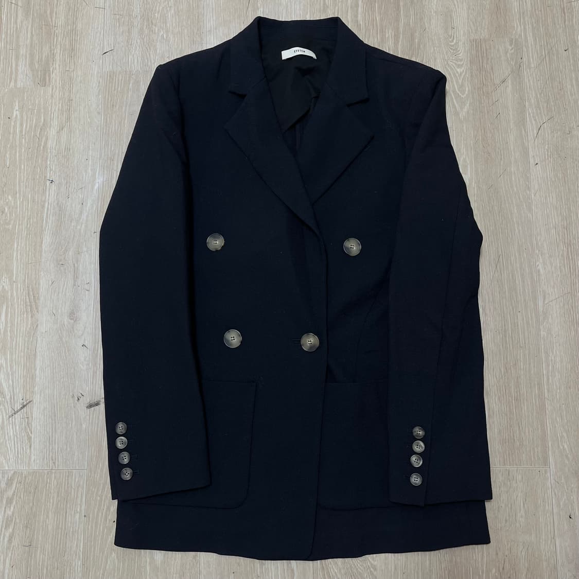 한섬 SYSTEM 여성 모직 더블 정장 블레이저 자켓 82-94-160 상품이미지1